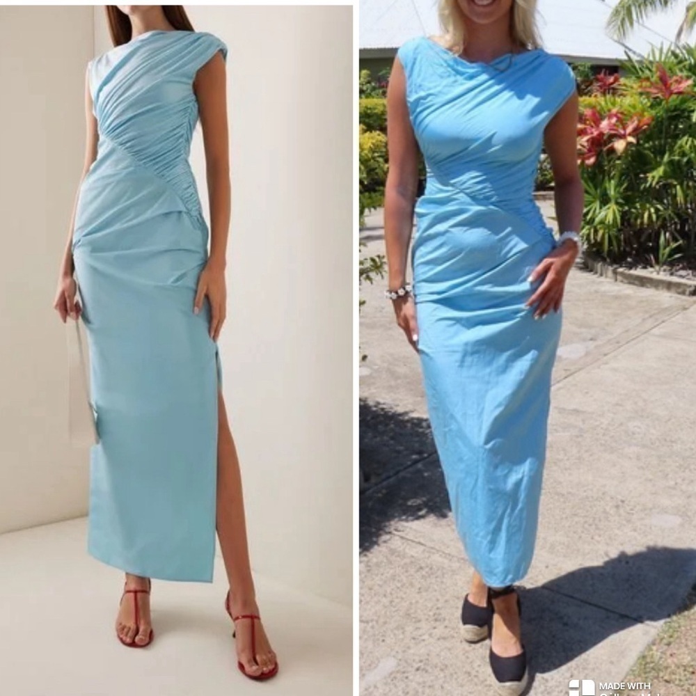 Paris Georgia Women's Blue Kaya Jersey Dress